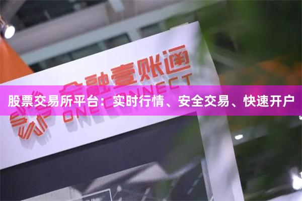股票交易所平台：实时行情、安全交易、快速开户